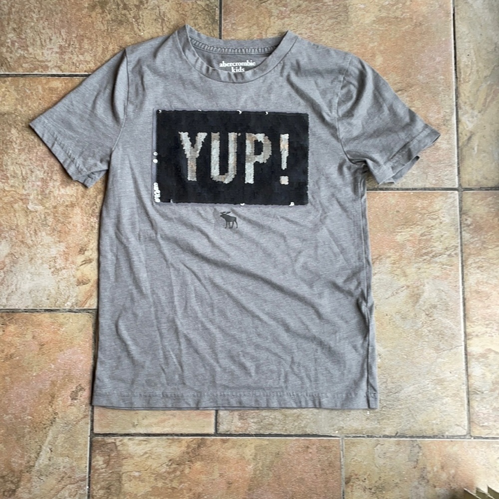 Boys Sequin Grey T-shirt